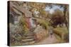 A Country Lane (W/C on Paper)-Arthur Claude Strachan-Stretched Canvas