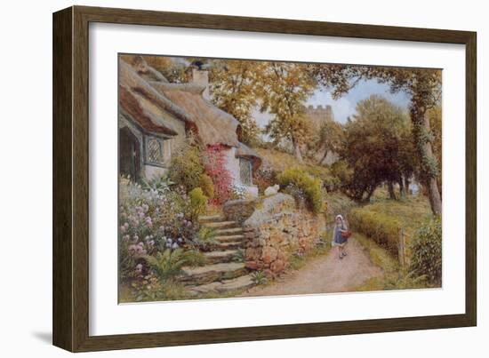 A Country Lane (W/C on Paper)-Arthur Claude Strachan-Framed Giclee Print