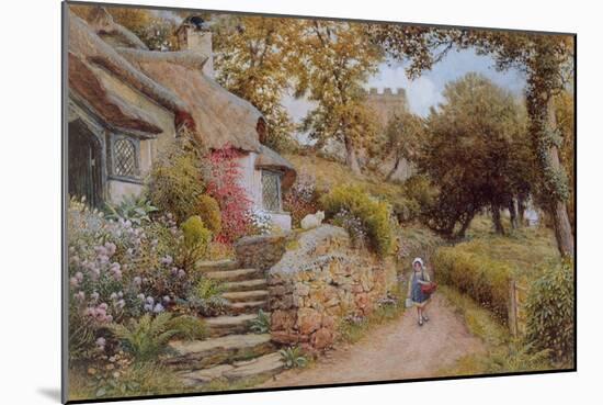 A Country Lane (W/C on Paper)-Arthur Claude Strachan-Mounted Giclee Print