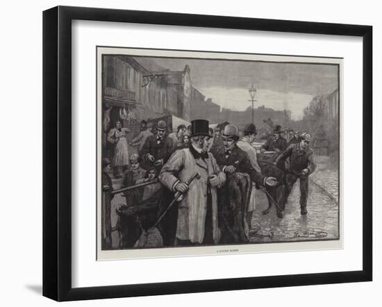 A Country Market-null-Framed Giclee Print