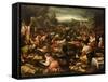 A Country Market-Jacopo Bassano-Framed Stretched Canvas
