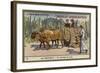 A Country Ox Cart, Mexico-null-Framed Giclee Print