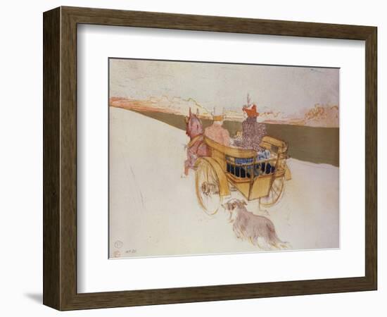 A Country Party or the English Cart; Partie De Campagne Ou La Charrette Anglais-Henri de Toulouse-Lautrec-Framed Giclee Print