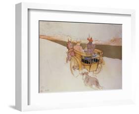 A Country Party or the English Cart; Partie De Campagne Ou La Charrette Anglais-Henri de Toulouse-Lautrec-Framed Giclee Print