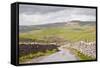 A Country Road in the Yorkshire Dales Near to Malham, Yorkshire, England, United Kingdom, Europe-Julian Elliott-Framed Stretched Canvas