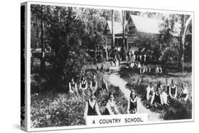 A Country School, Australia, 1928-null-Stretched Canvas