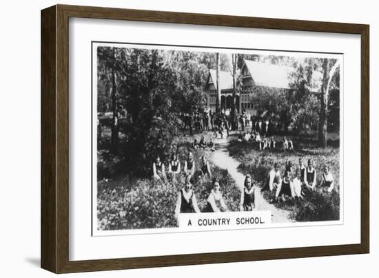 A Country School, Australia, 1928-null-Framed Giclee Print
