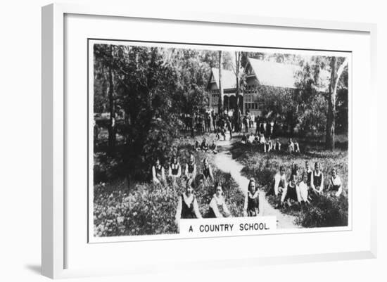 A Country School, Australia, 1928-null-Framed Giclee Print