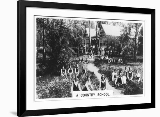 A Country School, Australia, 1928-null-Framed Giclee Print