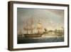 A Country Ship on the Hoogly Near Calcutta-Thomas Whitcombe-Framed Giclee Print