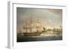 A Country Ship on the Hoogly Near Calcutta-Thomas Whitcombe-Framed Giclee Print