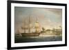 A Country Ship on the Hoogly Near Calcutta-Thomas Whitcombe-Framed Giclee Print