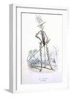 A Country Stroller, from 'L'Empire Des Legumes, Memoires De Curcurbitus'-Amedee Varin-Framed Giclee Print