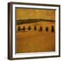 A Countryside View with a Row of Trees-Trigger Image-Framed Photographic Print