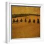 A Countryside View with a Row of Trees-Trigger Image-Framed Photographic Print