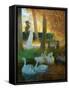 A Couple and Swans by Gaston De Latouche-Fine Art Photographic-Framed Stretched Canvas