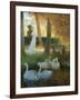 A Couple and Swans-Gaston De Latouche-Framed Giclee Print