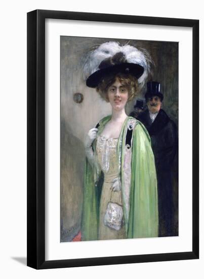 A Couple Arriving at an Event, C1872-1929-Henri Gervex-Framed Giclee Print