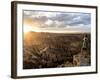 A Couple at Sunset in Bryce Canyon National Park, Utah, in the Summer Overlooking the Canyon-Brandon Flint-Framed Photographic Print