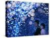 A Couple Goes Through the Sea of Illumination, Tokyo's Business District of Shiodome Dec. 1, 2006-null-Stretched Canvas