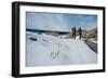 A Couple Holding Each Other on Top of a Mountain-Clive Nolan-Framed Photographic Print