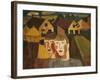 A Couple in a Village; Le Couple Au Village, 1930-Gustave de Smet-Framed Giclee Print