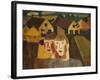 A Couple in a Village; Le Couple Au Village, 1930-Gustave de Smet-Framed Giclee Print