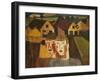 A Couple in a Village; Le Couple Au Village, 1930-Gustave de Smet-Framed Giclee Print