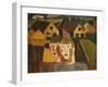 A Couple in a Village; Le Couple Au Village, 1930-Gustave de Smet-Framed Giclee Print