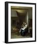 A Couple in an Interior, 1652 (Oil on Canvas)-Jan Miense Molenaer-Framed Giclee Print