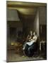 A Couple in an Interior, 1652 (Oil on Canvas)-Jan Miense Molenaer-Mounted Giclee Print