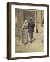 A Couple in the Street, 1887-Charles Angrand-Framed Giclee Print