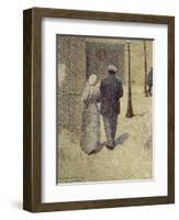 A Couple in the Street, 1887-Charles Angrand-Framed Giclee Print