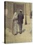 A Couple in the Street, 1887-Charles Angrand-Stretched Canvas