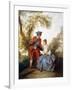 A Couple Making Music in a Landscape-Nicolas Poussin-Framed Giclee Print