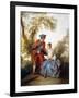 A Couple Making Music in a Landscape-Nicolas Poussin-Framed Giclee Print