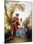 A Couple Making Music in a Landscape-Nicolas Poussin-Mounted Giclee Print