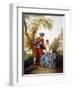 A Couple Making Music in a Landscape-Nicolas Poussin-Framed Giclee Print
