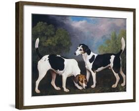 A Couple of Foxhounds-George Stubbs-Framed Giclee Print