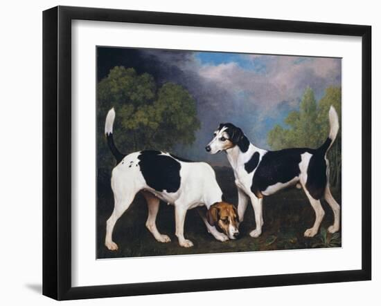 A Couple of Foxhounds-George Stubbs-Framed Premium Giclee Print