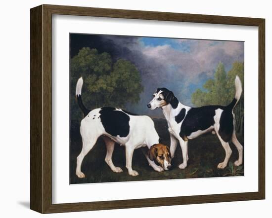 A Couple of Foxhounds-George Stubbs-Framed Giclee Print