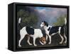 A Couple of Foxhounds-George Stubbs-Framed Stretched Canvas