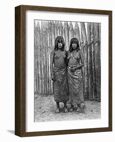 A Couple of Gran Chaco Indian Women, South America, 1895-null-Framed Giclee Print