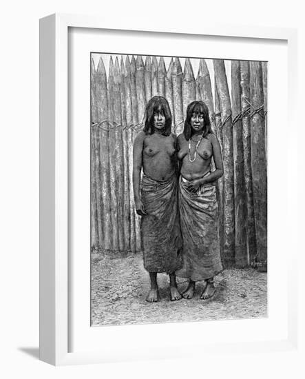 A Couple of Gran Chaco Indian Women, South America, 1895-null-Framed Giclee Print