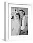 A Couple on a Date at a Costume Party Pose, Ca. 1955-null-Framed Photographic Print