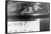 A Couple Peers Out of the Back Window on their Wedding Day, Ca. 1953-null-Framed Stretched Canvas