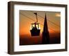 A Couple Sit in a Gondola in Freiburg, Southwestern Germany-null-Framed Photographic Print