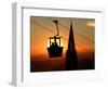 A Couple Sit in a Gondola in Freiburg, Southwestern Germany-null-Framed Photographic Print