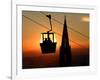 A Couple Sit in a Gondola in Freiburg, Southwestern Germany-null-Framed Photographic Print