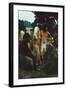 A Couple Stand Together at the Woodstock Music and Arts Fair, Bethel, New York, August 1969-John Dominis-Framed Photographic Print